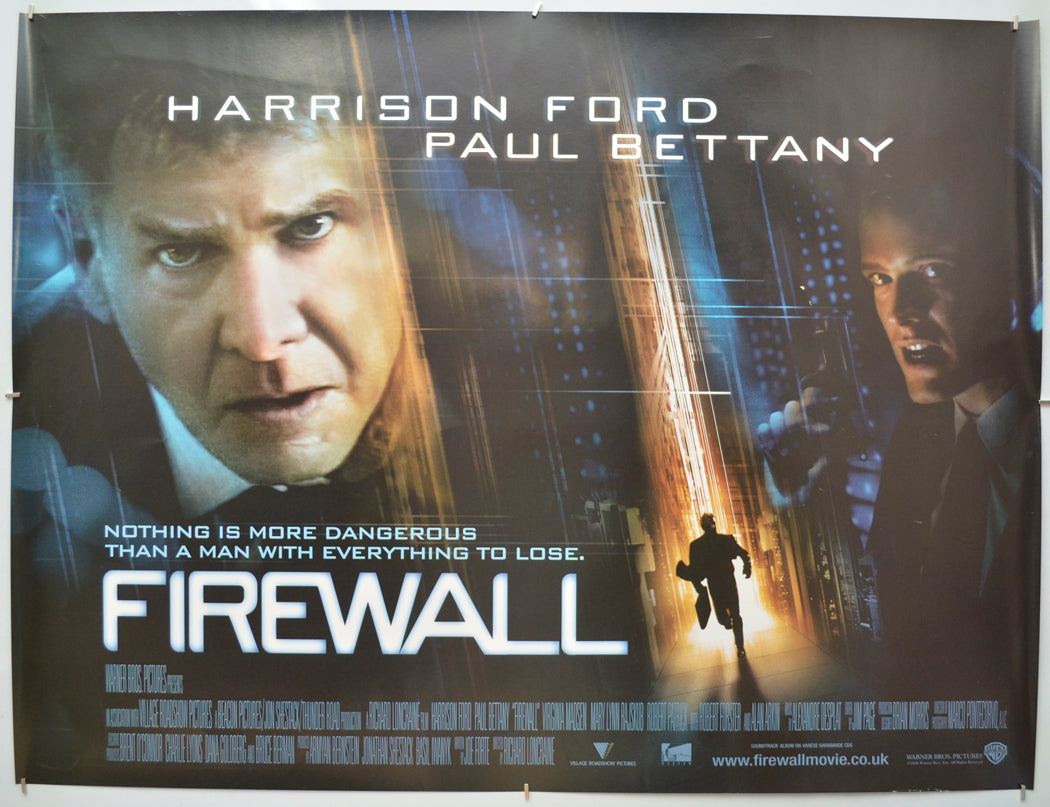 Firewall Original Quad Poster - Film Poster - Movie Poster