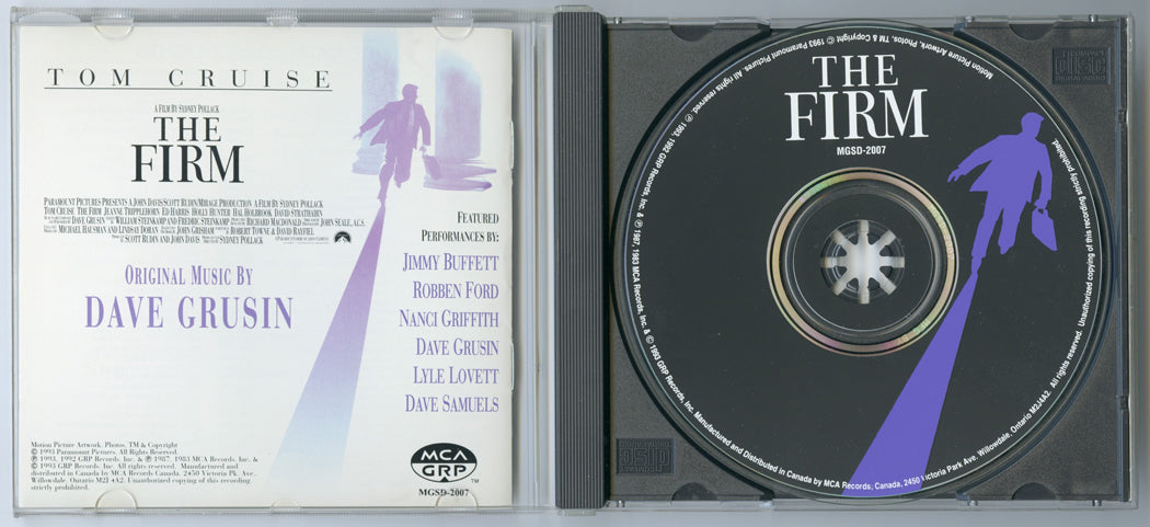 THE FIRM Original CD Soundtrack (Inside) 