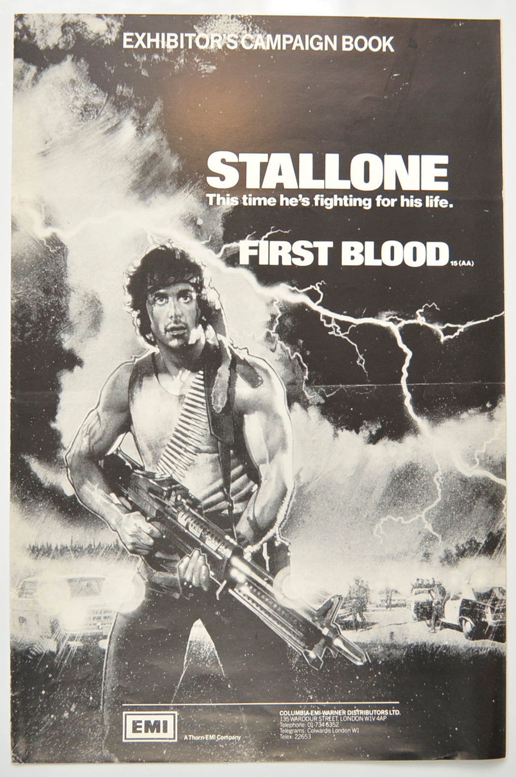 First Blood Original 6 Page Cinema Exhibitors Campaign Pressbook (UK)