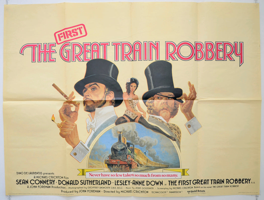 The First Great Train Robbery  Original British Quad Poster - Film Poster - Movie Poster 