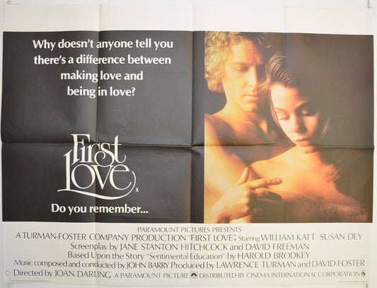 First Love  Original British Quad Poster - Film Poster - Movie Poster 