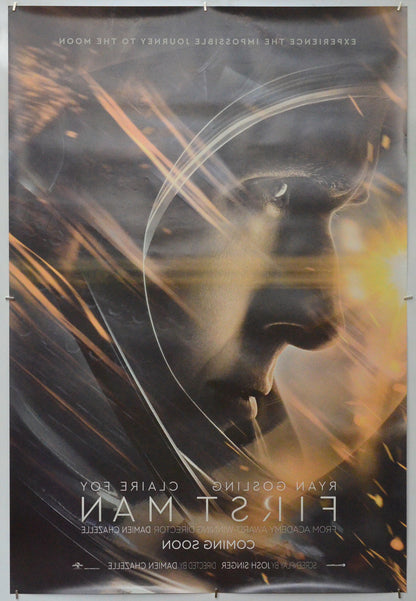 First Man (Back) Cinema One Sheet Movie Poster 