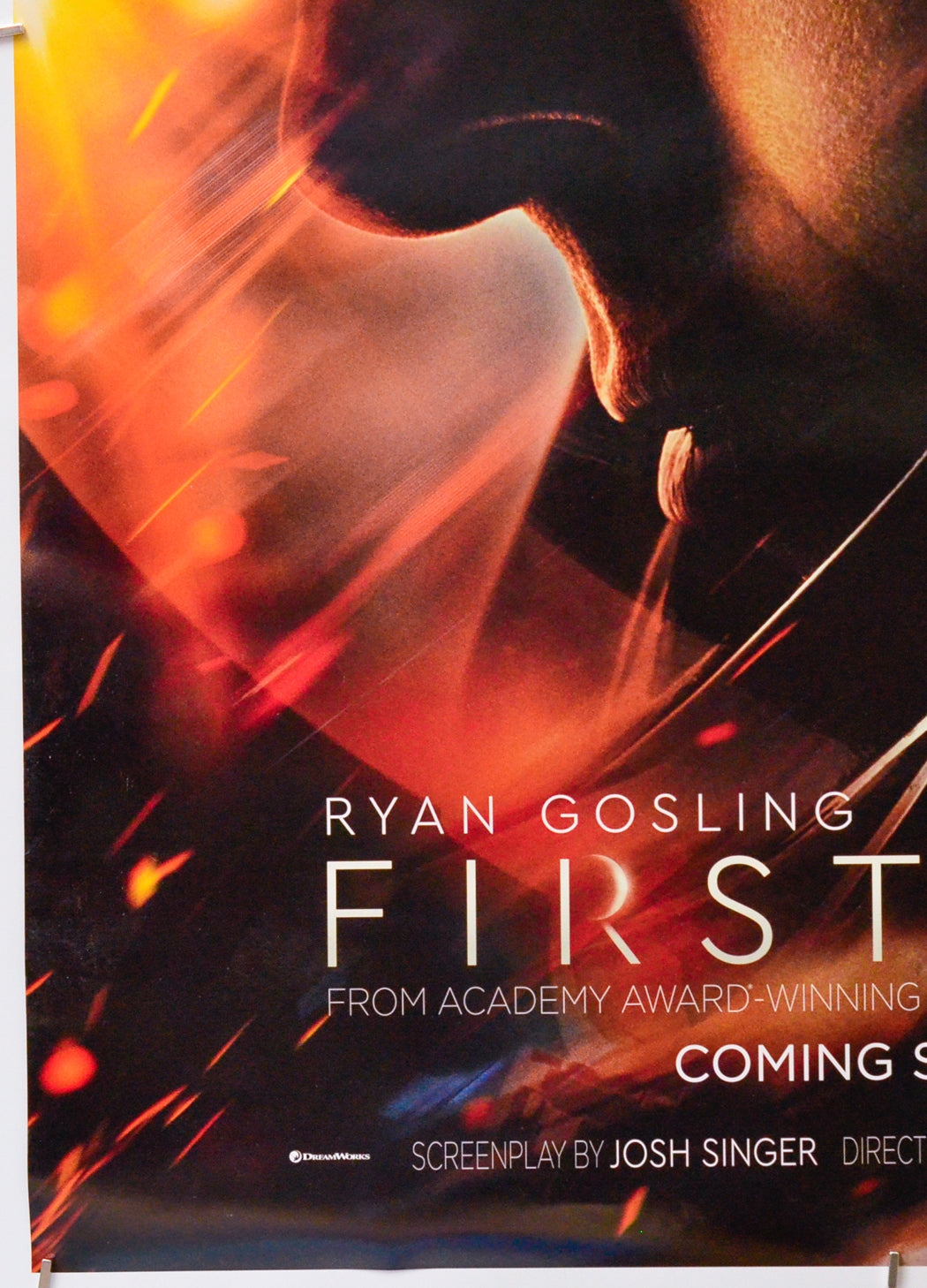 First Man (Bottom Left) Cinema One Sheet Movie Poster 