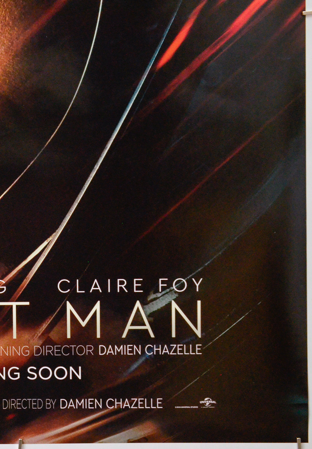 First Man (Bottom Right) Cinema One Sheet Movie Poster 