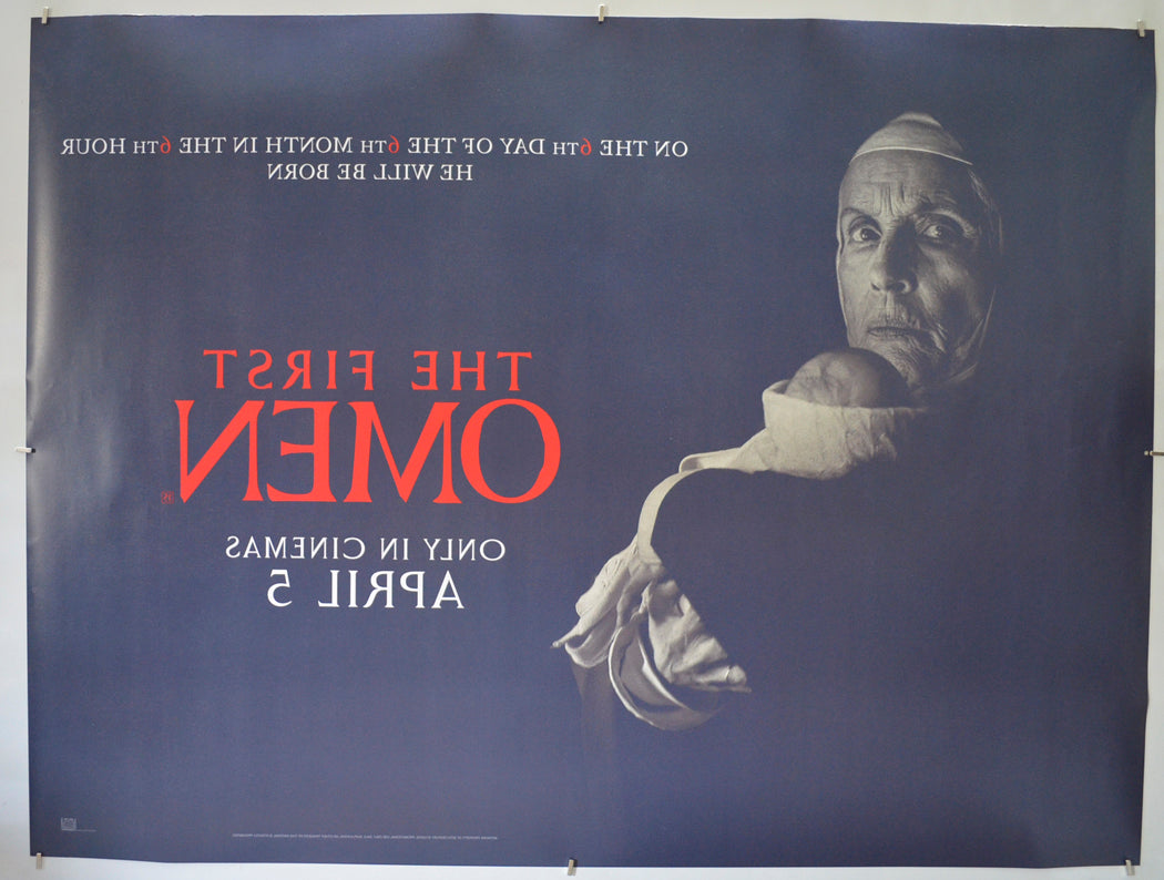 THE FIRST OMEN (Back) Cinema Quad Movie Poster 