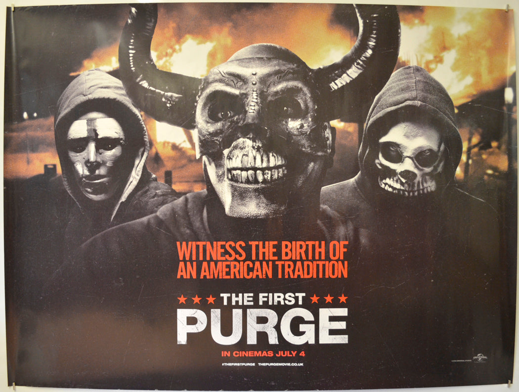 The First Purge Original Quad Poster - Film Poster - Movie Poster