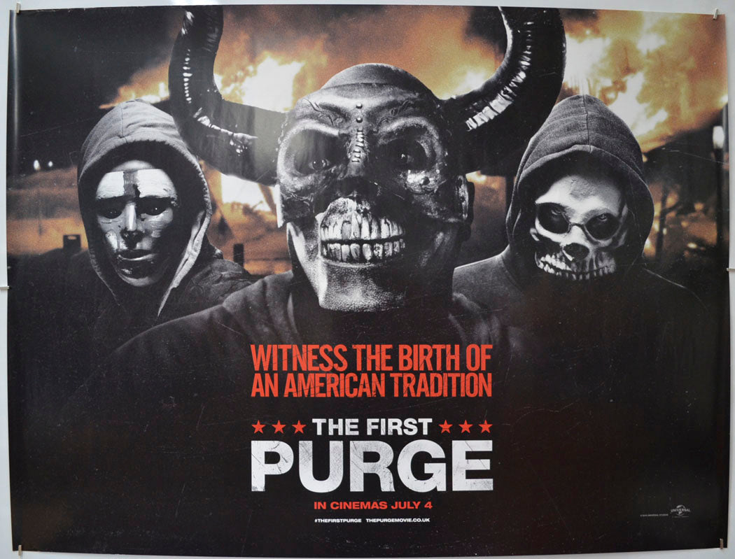 The First Purge Original Quad Poster - Film Poster - Movie Poster