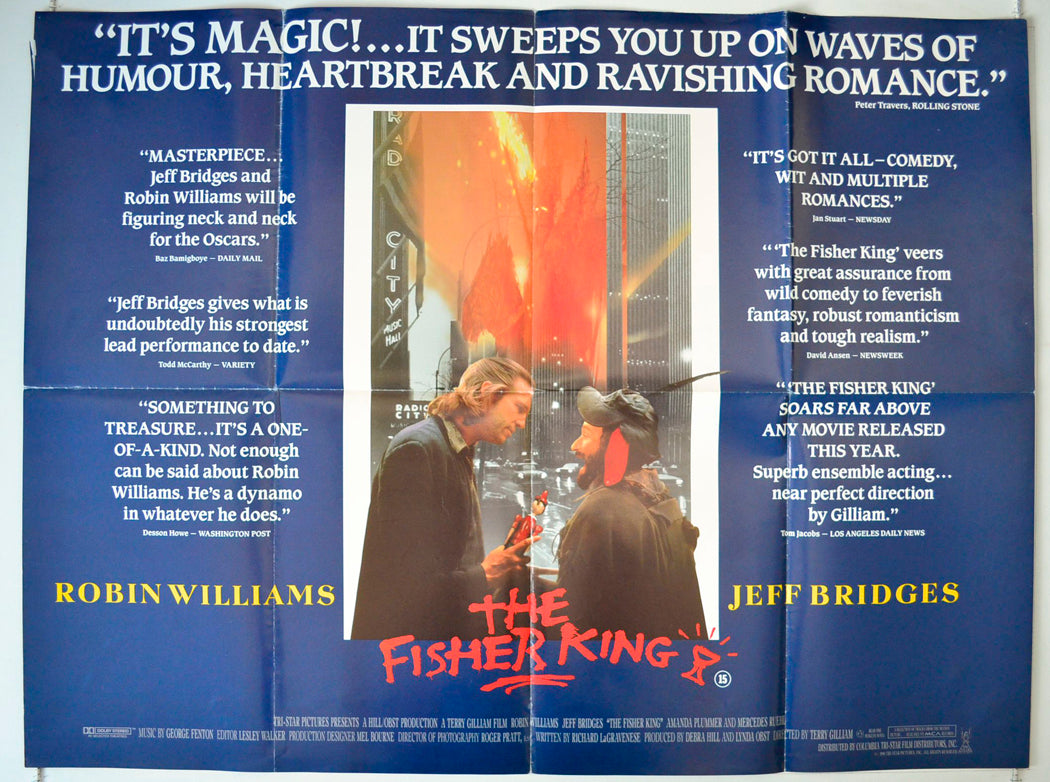 The Fisher King Original British Quad Poster - Movie Poster