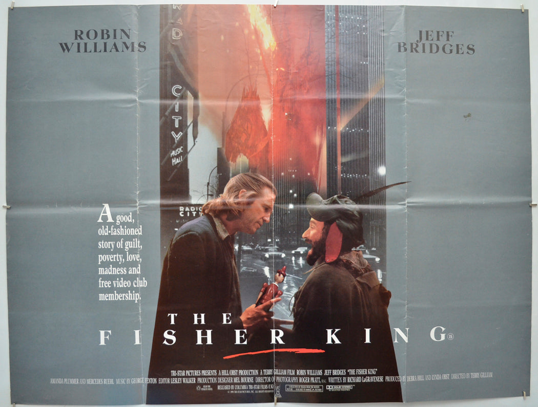 The Fisher King Original Quad Poster - Film Poster - Movie Poster