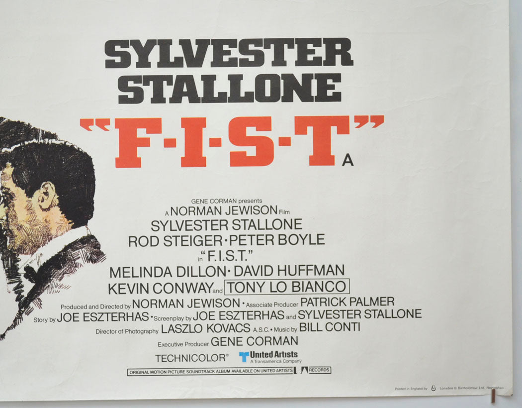 FIST (Bottom Right) Cinema Quad Movie Poster 