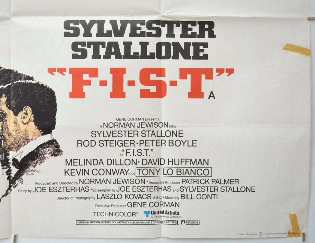 F.I.S.T. (Bottom Right) Cinema Quad Movie Poster 