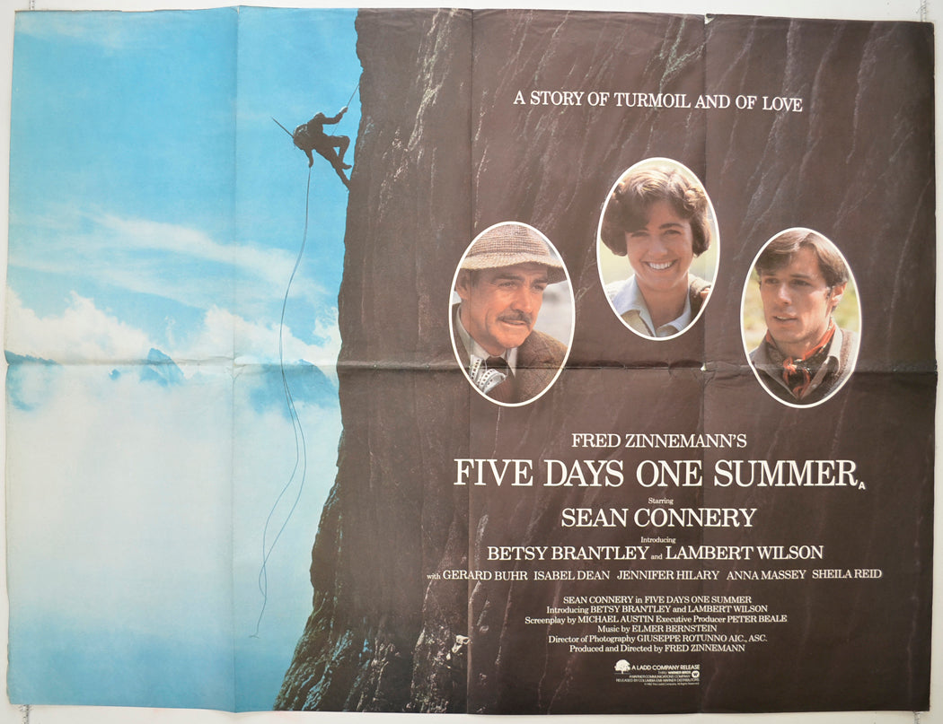 Five Days One Summer Original Quad Poster - Film Poster - Movie Poster  