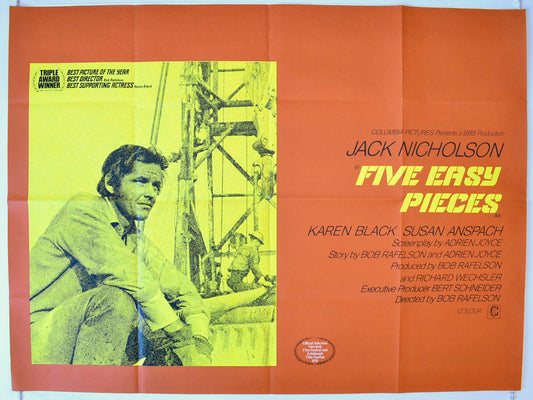 Five Easy Pieces Original British Quad Poster - Movie Poster