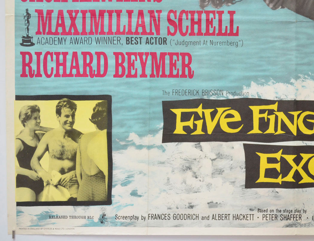 FIVE FINGER EXERCISE (Bottom Left) Cinema Quad Movie Poster 