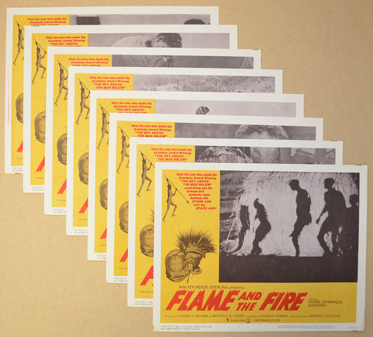 Flame and the Fire Set Of 8 Original Cinema Lobby Cards 