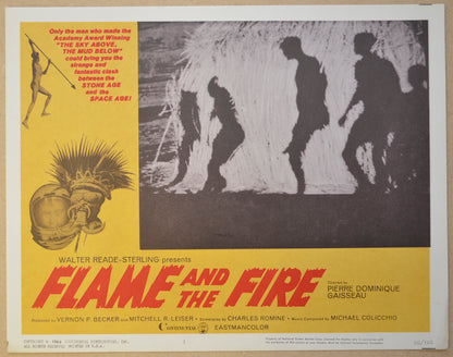 FLAME AND THE FIRE (Card 1) Cinema Lobby Card Set 