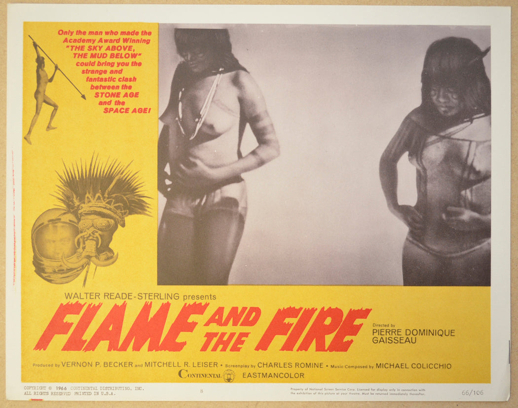 FLAME AND THE FIRE (Card 8) Cinema Lobby Card Set 