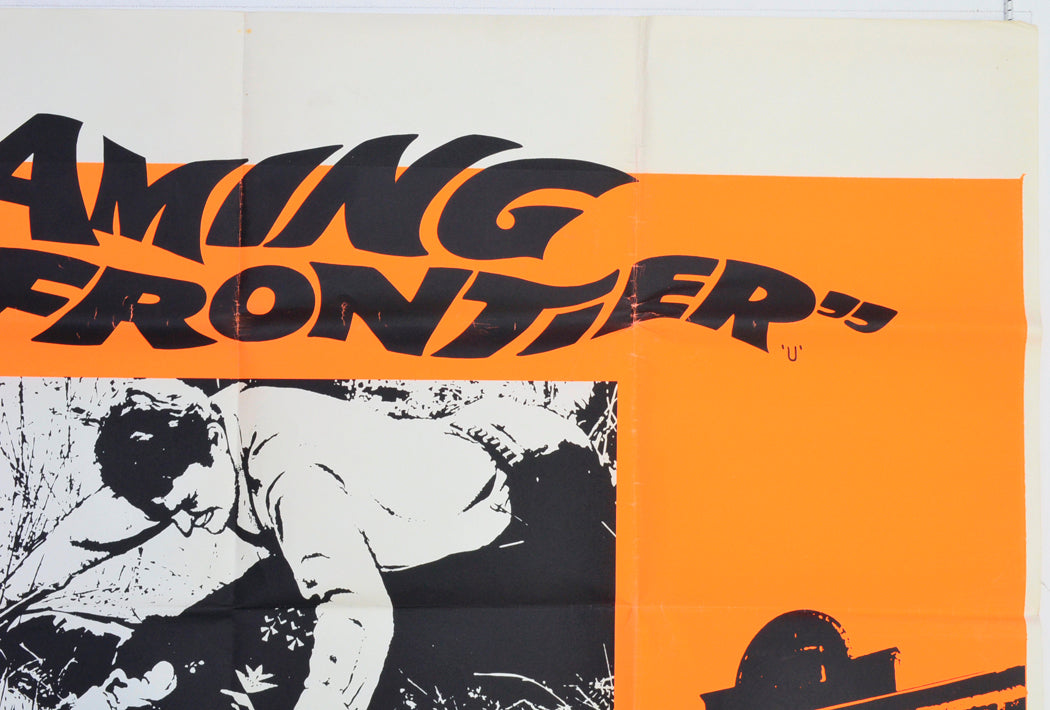 FLAMING FRONTIER (Top Right) Cinema Quad Movie Poster 