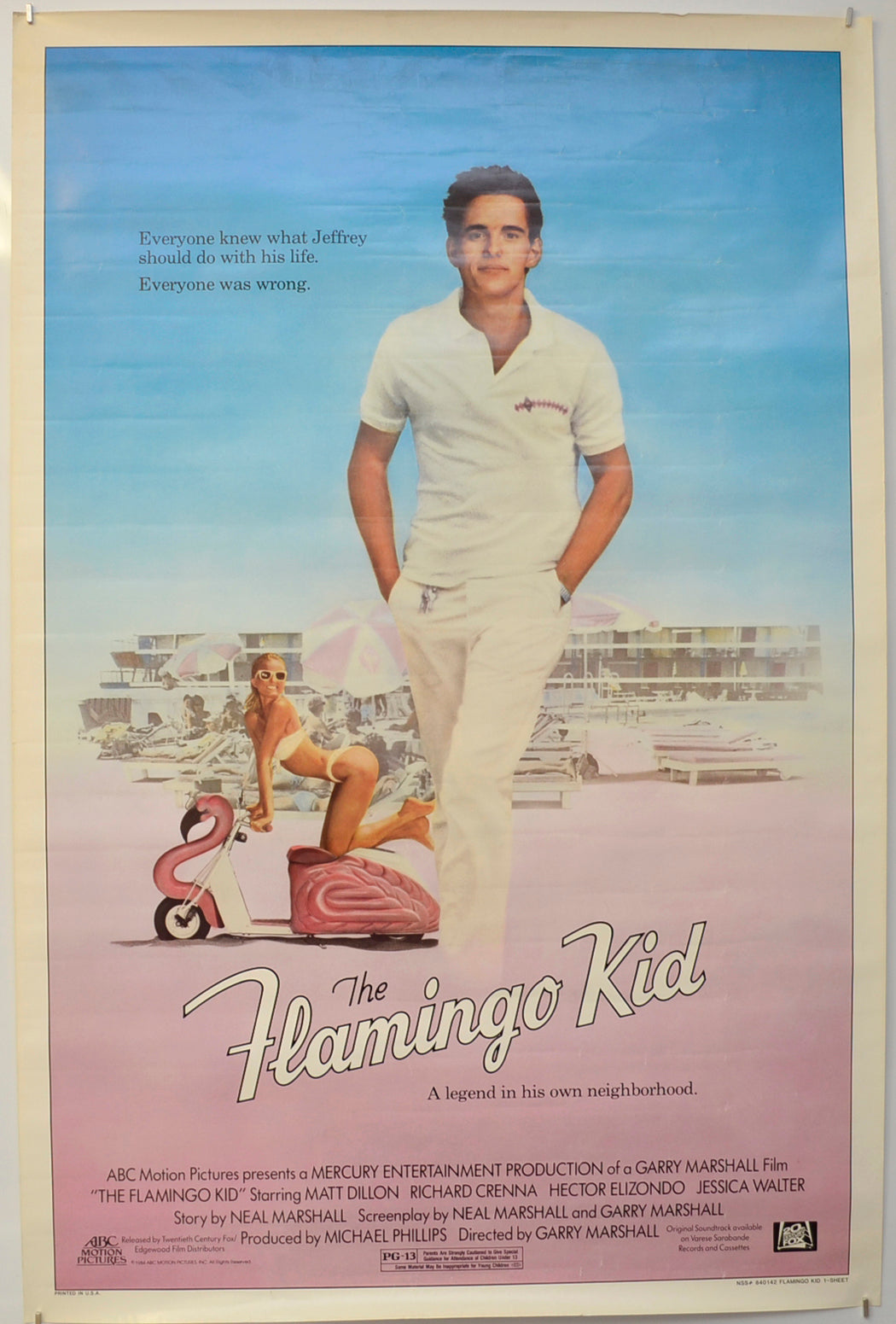 The Flamingo Kid Original One Sheet Poster - Film Poster - Movie Poster