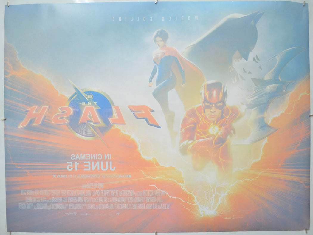 THE FLASH (Back) Cinema Quad Movie Poster 