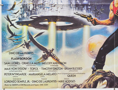Flash Gordon (Bottom Left) Cinema Quad Movie Poster 