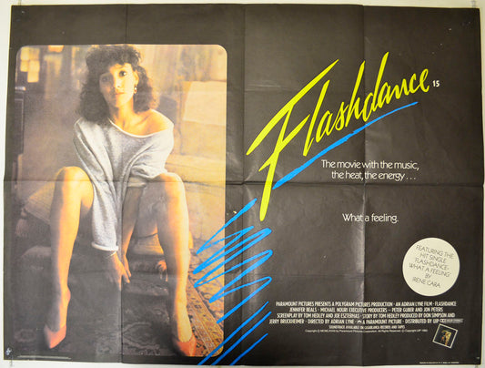 Flashdance  Original British Quad Poster - Film Poster - Movie Poster