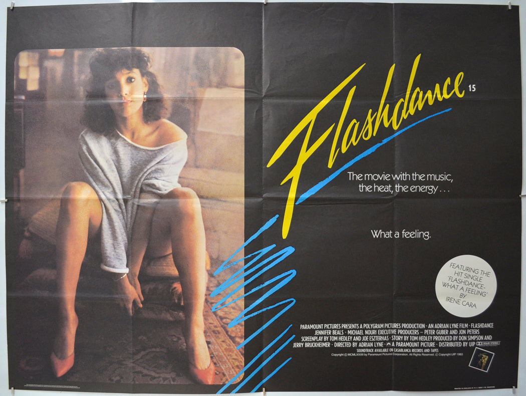 Flashdance Original Quad Poster - Film Poster - Movie Poster