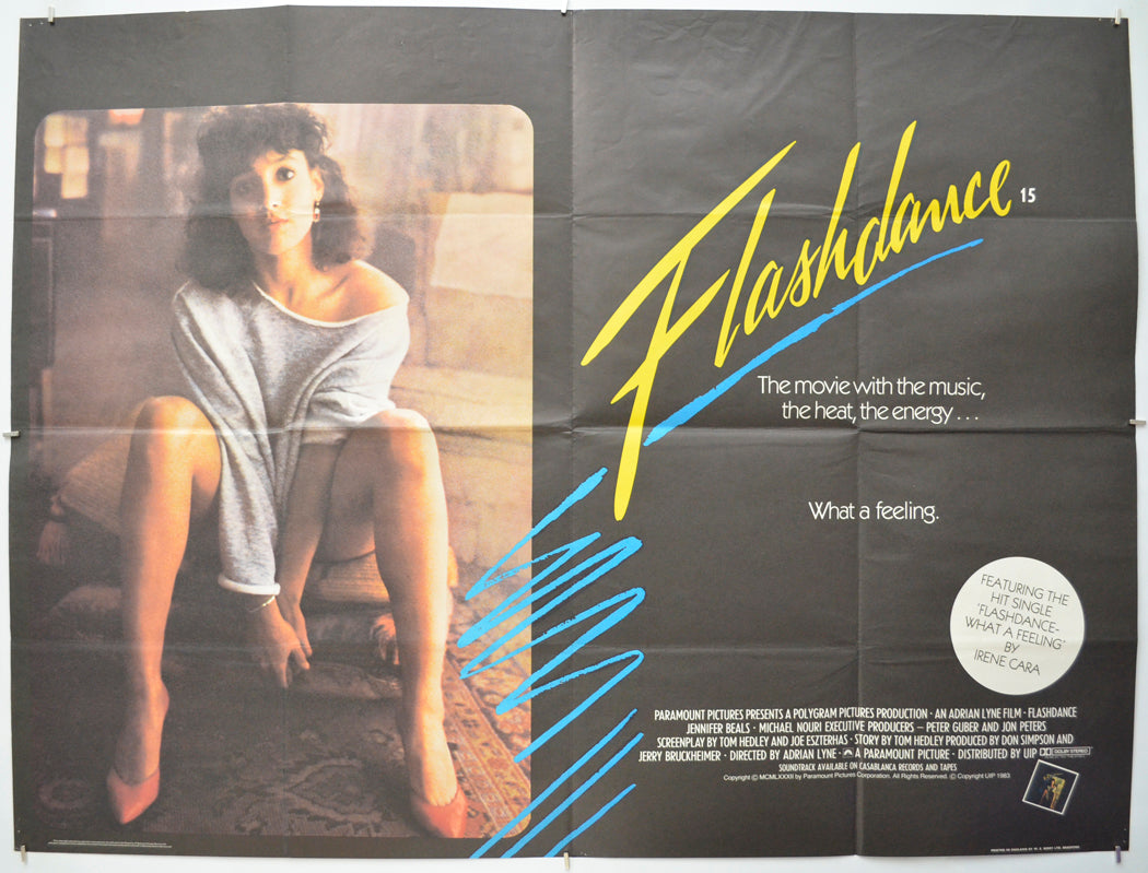 Flashdance  Original Quad Poster - Film Poster - Movie Poster