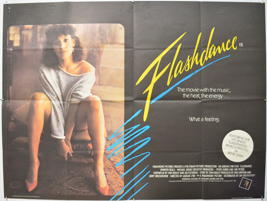 Flashdance  Original Quad Poster - Film Poster - Movie Poster