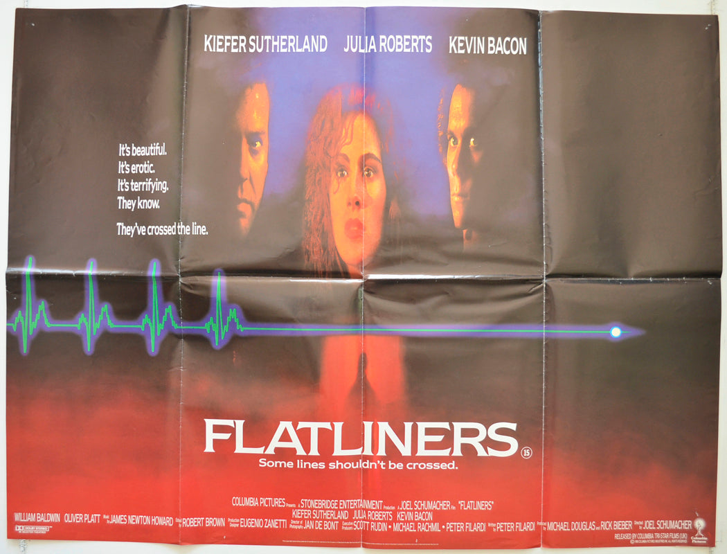 Flatliners  Original British Quad Poster - Film Poster - Movie Poster 