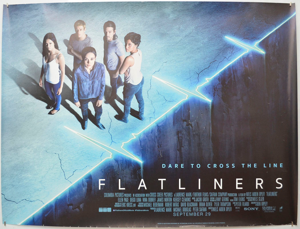 Flatliners  Original Quad Poster - Film Poster - Movie Poster