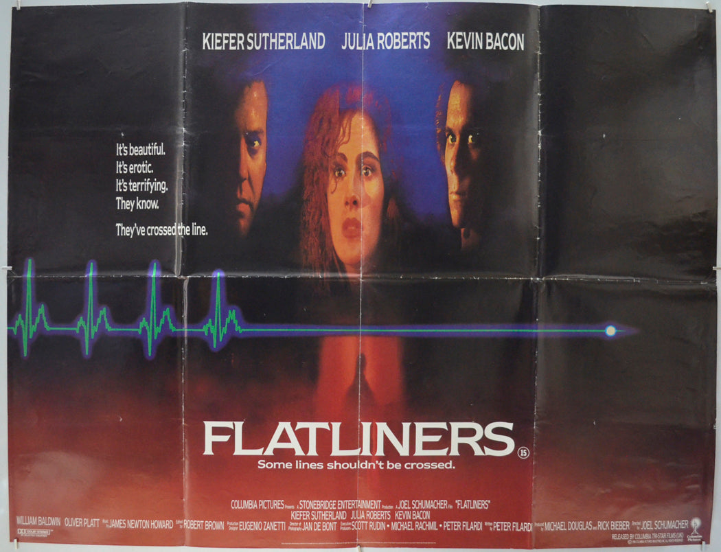 Flatliners Original Quad Poster - Film Poster - Movie Poster