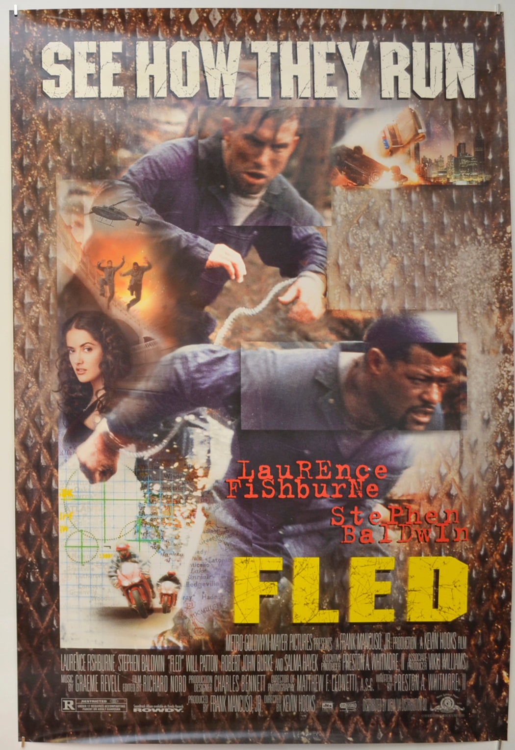 Fled  Original One Sheet Poster - Film Poster - Movie Poster