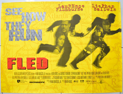 Fled Original Quad Poster - Film Poster - Movie Poster  