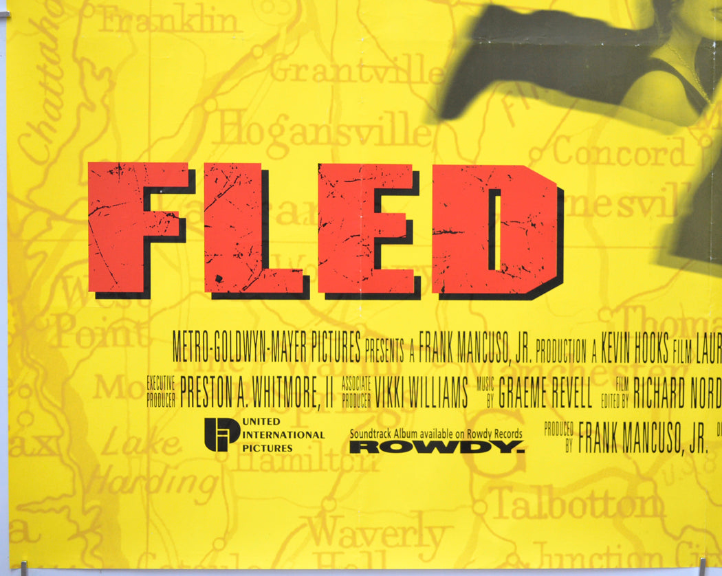 FLED (Bottom Left) Cinema Quad Movie Poster 