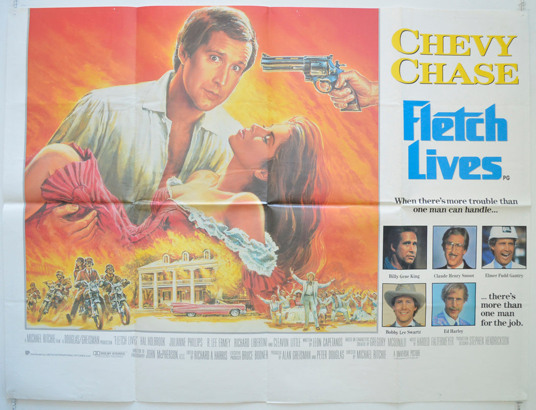 Fletch Lives  Original British Quad Poster - Film Poster - Movie Poster 