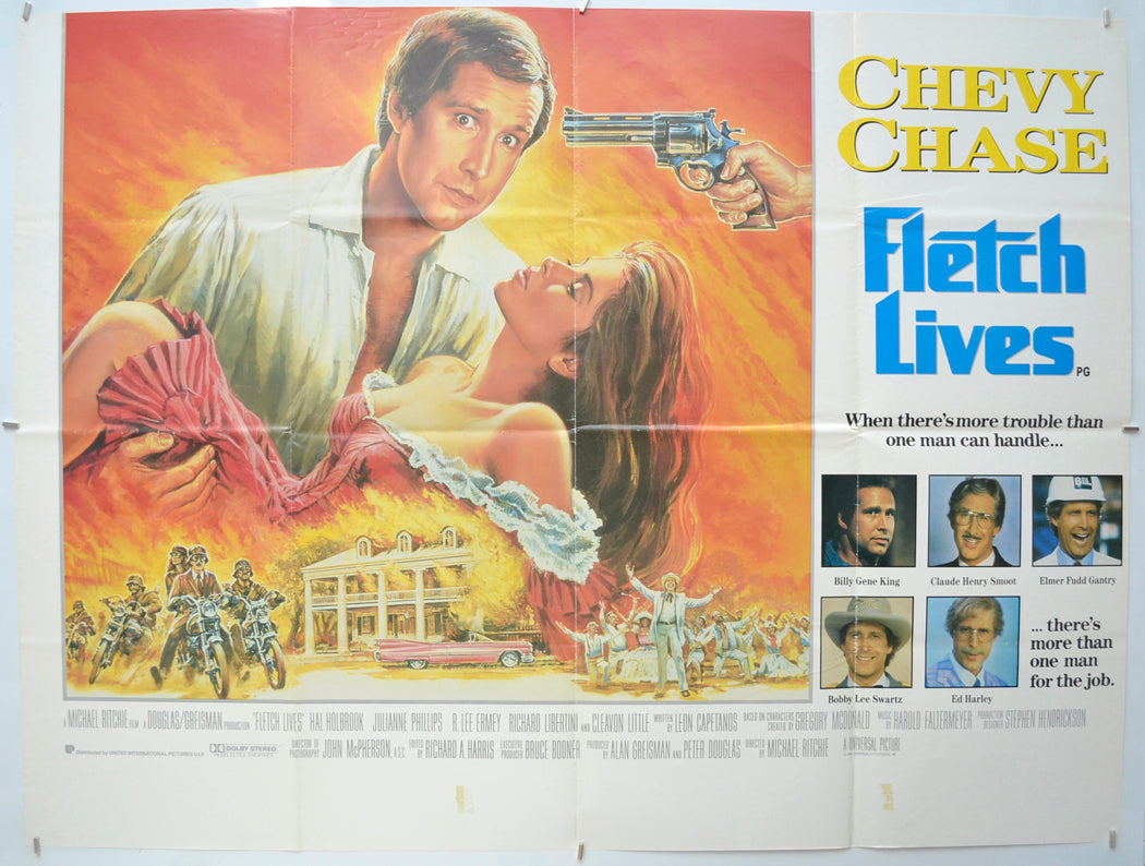 Fletch Lives Original Quad Poster - Film Poster - Movie Poster