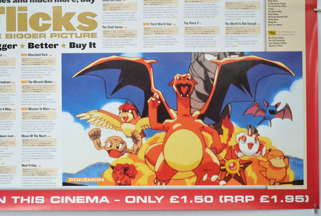 FLICKS APRIL 2000 (Bottom Right) Cinema Quad Movie Poster 