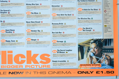 FLICKS DECEMBER 1999 (Bottom Right) Cinema Quad Movie Poster 