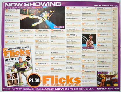 Flicks February 2000 (Cinema Advertising Poster for Flicks Magazine) Original Quad Poster - Film Poster - Movie Poster