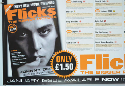 FLICKS JANUARY 2000 (Bottom Left) Cinema Quad Movie Poster 