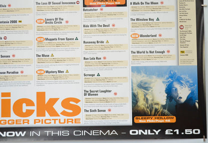 FLICKS JANUARY 2000 (Bottom Right) Cinema Quad Movie Poster 