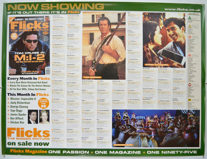 Flicks July 2000 (Cinema Advertising Poster for Flicks Magazine) Original Quad Poster - Film Poster - Movie Poster