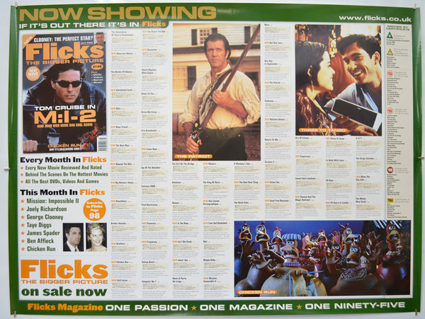 “Flicks July 2000” (Cinema Advertising Poster for Flicks Magazine) Ori ...