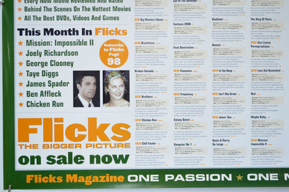 FLICKS JULY 2000 (Bottom Left) Cinema Quad Movie Poster 