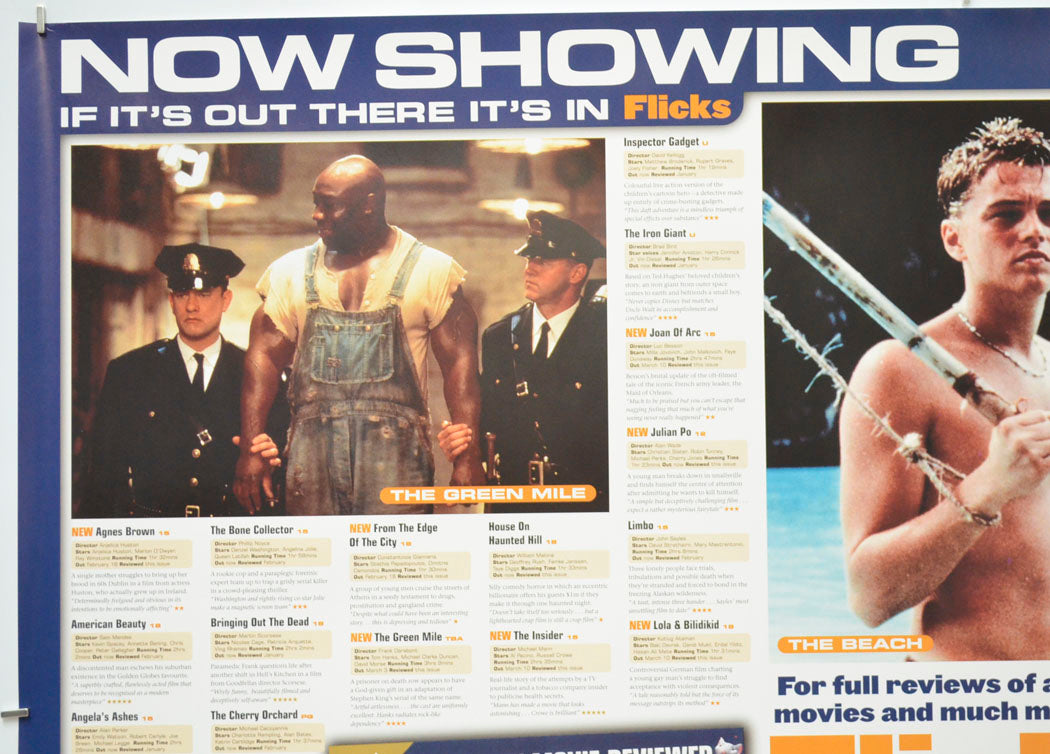 FLICKS MARCH 2000 (Top Left) Cinema Quad Movie Poster 