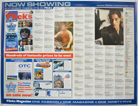 Flicks September 2000 (Cinema Advertising Poster for Flicks Magazine) Original Quad Poster - Film Poster - Movie Poster