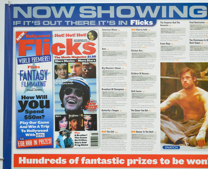 FLICKS SEPTEMBER 2000 (Top Left) Cinema Quad Movie Poster 