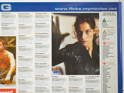 FLICKS SEPTEMBER 2000 (Top Right) Cinema Quad Movie Poster 