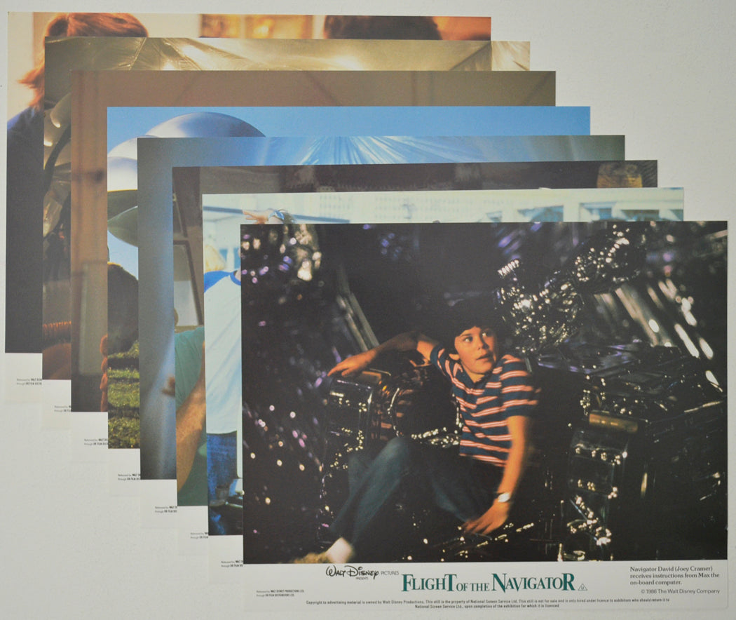 FLIGHT OF THE NAVIGATOR (Full View) Cinema Set of Colour FOH Stills / Lobby Cards  